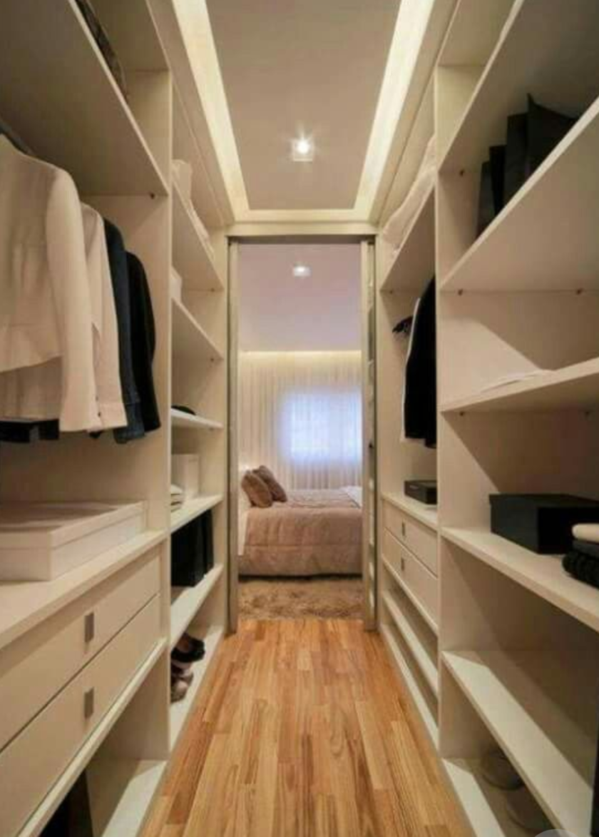 П-образная гардеробная комната в спальню Лесосибирск